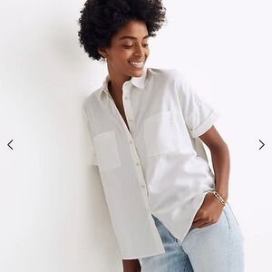 Madewell Courier Shirt sz S white